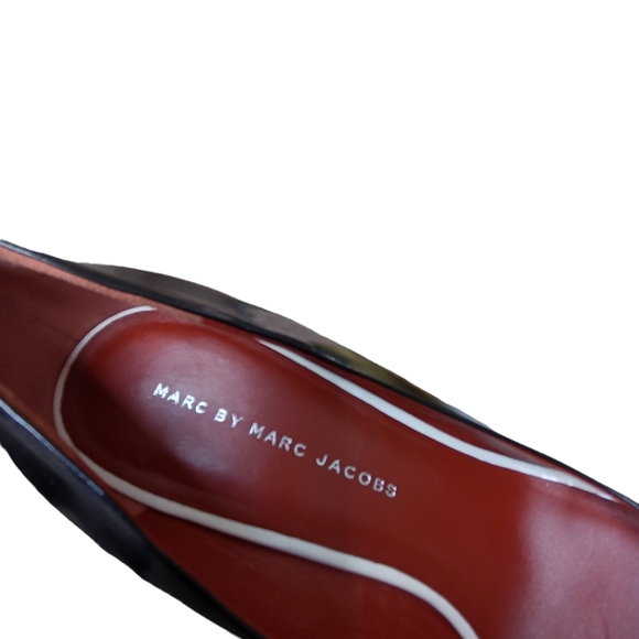 Marc By Marc Jacobs Color Block Peep Toe Pumps " HOT!" - Picture 3 of 16